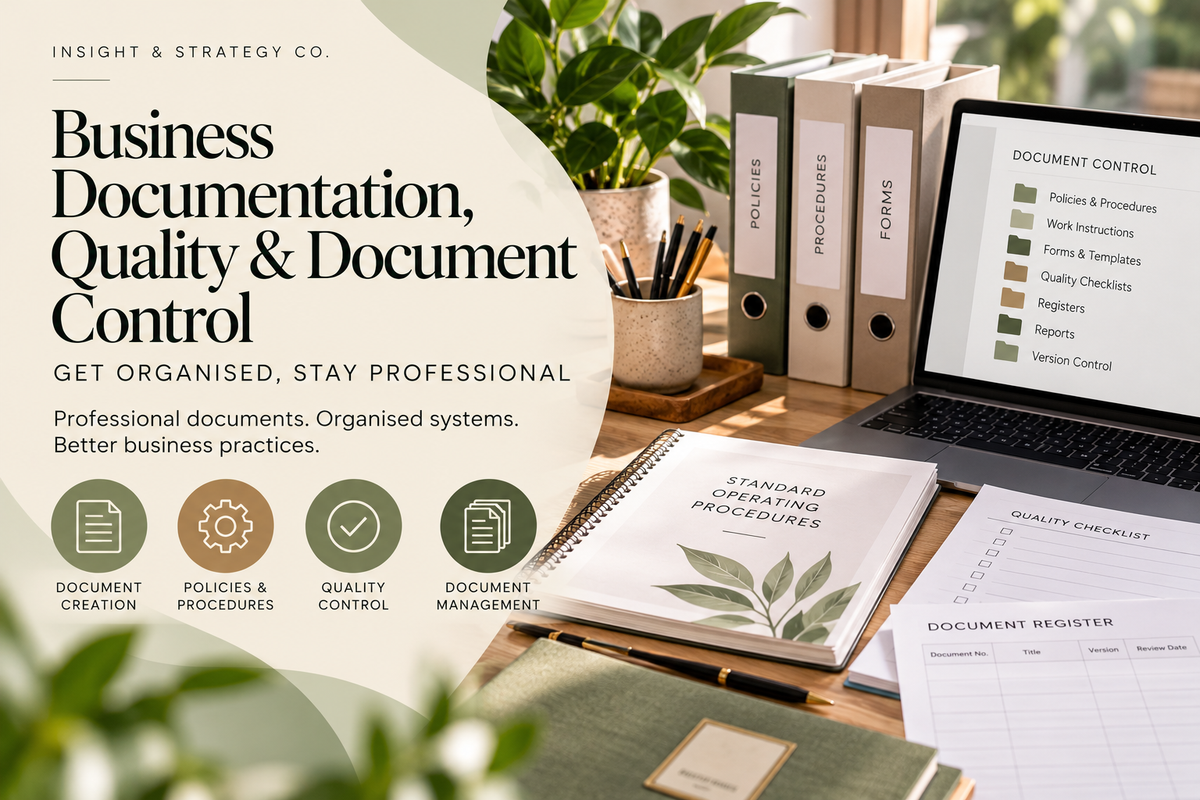 Business Documentation, Quality & Document Control Services